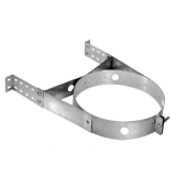 Stove Pipe DT Wall Strap Adjustable SS, 5"