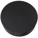 Black stove pipe Round End Caps (small end)