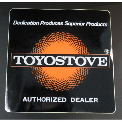 Decal Toyostove 10" x 10" Authorized Dealer
