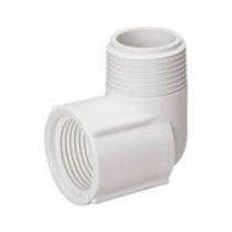 412-05 LASCO Fittings 1/2" MIP X 1/2" MIP 90 Elbow PVC Schedule 40