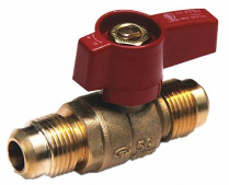 3_8" FLARE X 3_8" FLARE APPLIANCE CONNECTOR VALVE (LEVER HANDLE)