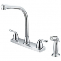 BOSTON HARBOR 2 HANDLE KITCHEN FAUCET WITH SPRAYER  