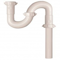 1 1/4 SLIP JOINT S-TRAP TUBULAR, WHITE  