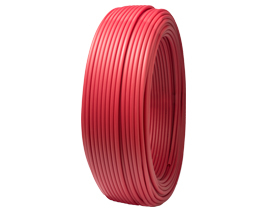 Sioux Chief Manufacturing red expandable PEX pipe.