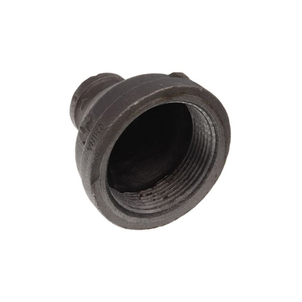 EVERFLOW SUPPLIES BMRC2122 2-1/2 X 1" BLACK MALLEABLE IRON REDUCING COUPLING 