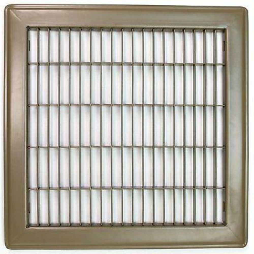 4"X12" BRN FLOOR GRILLE