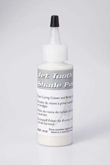 Lang Jet Tooth Shade Powder – Fast Curing Crown & Bridge Acrylic – 60/A1 2oz