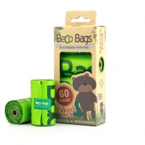 BECO Degradable Poop Bags Travel Pack 60/box-Green (24)