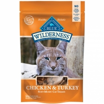 BLUE WILD CAT Ckn & Tky Treats GF 57g/2oz (12) SINGLES
