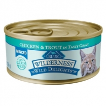 BLUE WILD Can CAT Delights Minc Adult Ckn&Trout GF 24/5.5oz