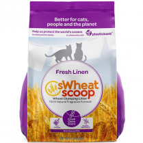 SWS Fresh Linen Wheat Clumping Litter 5.4kg/12lb PURPLE*