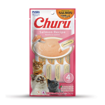 INA Churu Puree Salmon Recipe 4pk CARTON 6x2oz (8) NEW