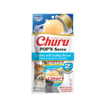 INA Churu Pop'n Serve Ckn w/ Scallop 2pk CTN 4x2.46oz (8)NEW