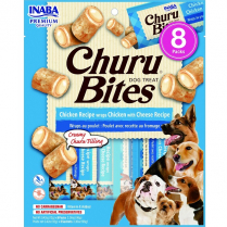 INA Churu Bites DOG Ckn Wrap Ckn/Cheese 8pk CTN 6x3.4oz (8)