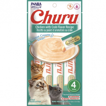 INA Churu Puree Ckn w/ Crab Flavor 4pk CTN 6x2oz (8)