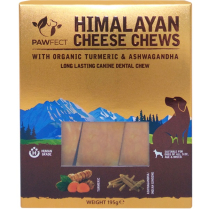 Pawfect Himalayan Cheese Chew 3pk MD Tumeric & Ginseng 195g