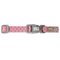 DEKI Petite PL122 Collar PINK w/ Dots 2XS