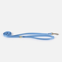 DEKI Petite PL123 Leash BLUE w/ Dots