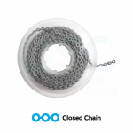 Grey Closed Chain (15 foot/Spool)