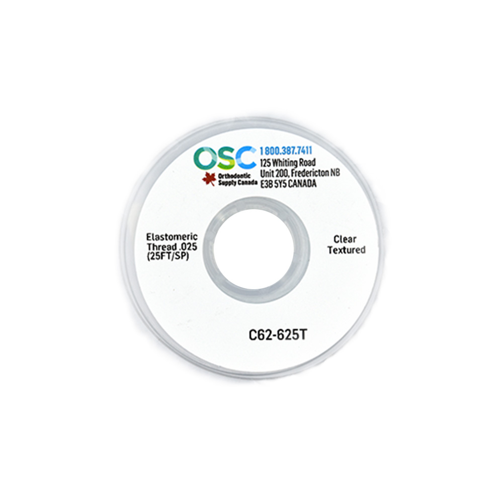 Elastomeric Thread .025 Clear Textured (25 foot spool)