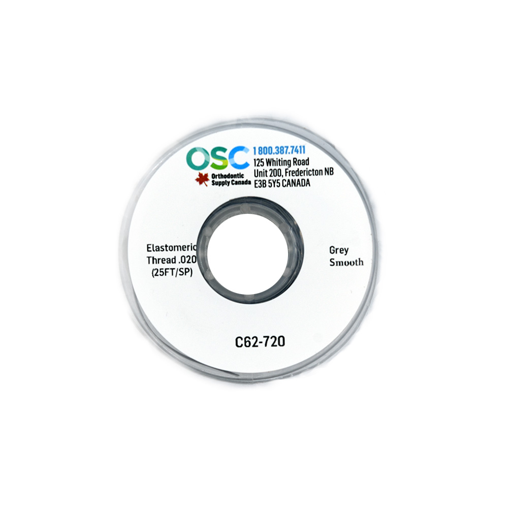 Elastomeric Thread .020 Grey Smooth (25 foot spool)
