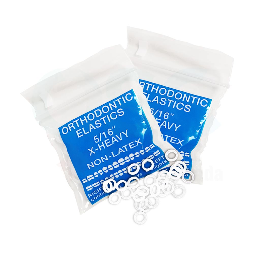 NonLatex Elastics 5/16" 8 ounce (50 Bags)