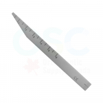 Stainless Steel Over Bite Ruler (Autoclavabe)(1/Each)