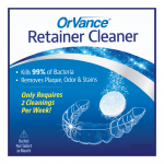 OrVance Retainer Cleaner - Pro Pack (25 x 4 Tablet Sleeves)