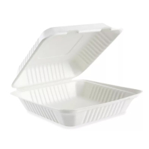Bio Sugarcane Bagasse Clamshell Container 9x9x3" 200/cs