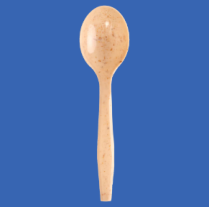 6" Wheat Fibre Spoon (80693) 1000/cs