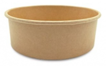 30oz Kraft Shallow Paper bowl (fit 165 lid) 600/cs