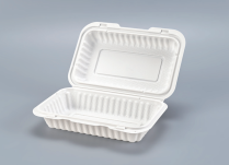 PP White Hinged Container 9x6x2.5'' 150pcs/cs