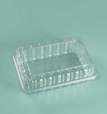 PET Clear Hinged Container 9x6x3.5" 300/cs