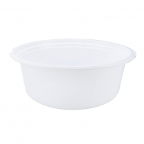 LBK 3000ml (100oz) White Plastic Bowl (Fit PG230LID) 150/cs