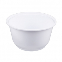LBK 850ml (28oz) White Plastic Bowl (Fit PG/GG142LID) 600/cs