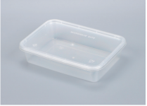 LRR 500ml Clear PP Container with Lid 250set/cs