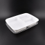 LRR 33oz 3-Comp White Rectangle Container 150set/cs
