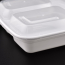 LRR 33oz 3-Comp White Rectangle Container 150set/cs