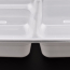 LRR 33oz 3-Comp White Rectangle Container 150set/cs