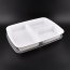 LRR 39oz 3-Comp (DT339) White Rectangle Container 150set/cs