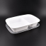 LRR 32oz 2-Comp (DT32) White Rectangle Container 150set/cs
