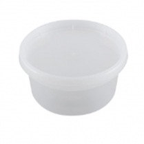 16oz Clear Plastic Container with Lids 250sets/cs