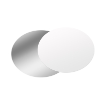 8" Foil/Paper Heavy Duty Lid Round White 500/cs