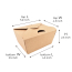 #1 26oz  kraft Togo Food Box 5"x4.5"x2.5"  450/cs