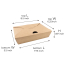 #2 54oz Kraft Togo Food Box 7.75x5.5x2" 200/cs