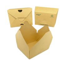 #4 96oz Kraft Togo Food Box 8.5" x6.25" x3.5" 160/cs
