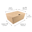 #4 96oz Kraft Togo Food Box 8.5x6.25x3.5" 160/cs