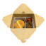 #4 96oz Kraft Togo Food Box 8.5x6.25x3.5" 160/cs