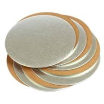 6" Gold/Silver Cake Board 2*50/cs