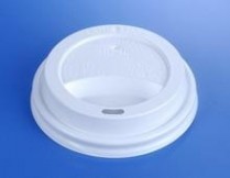 White Plastic Lid for 10-20 oz coffee cup 1000/cs